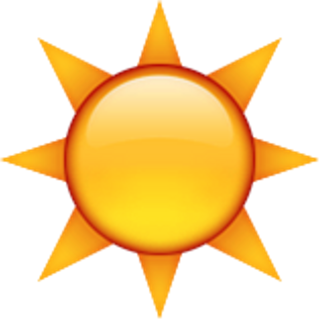 Sun Emoji PNG Clipart