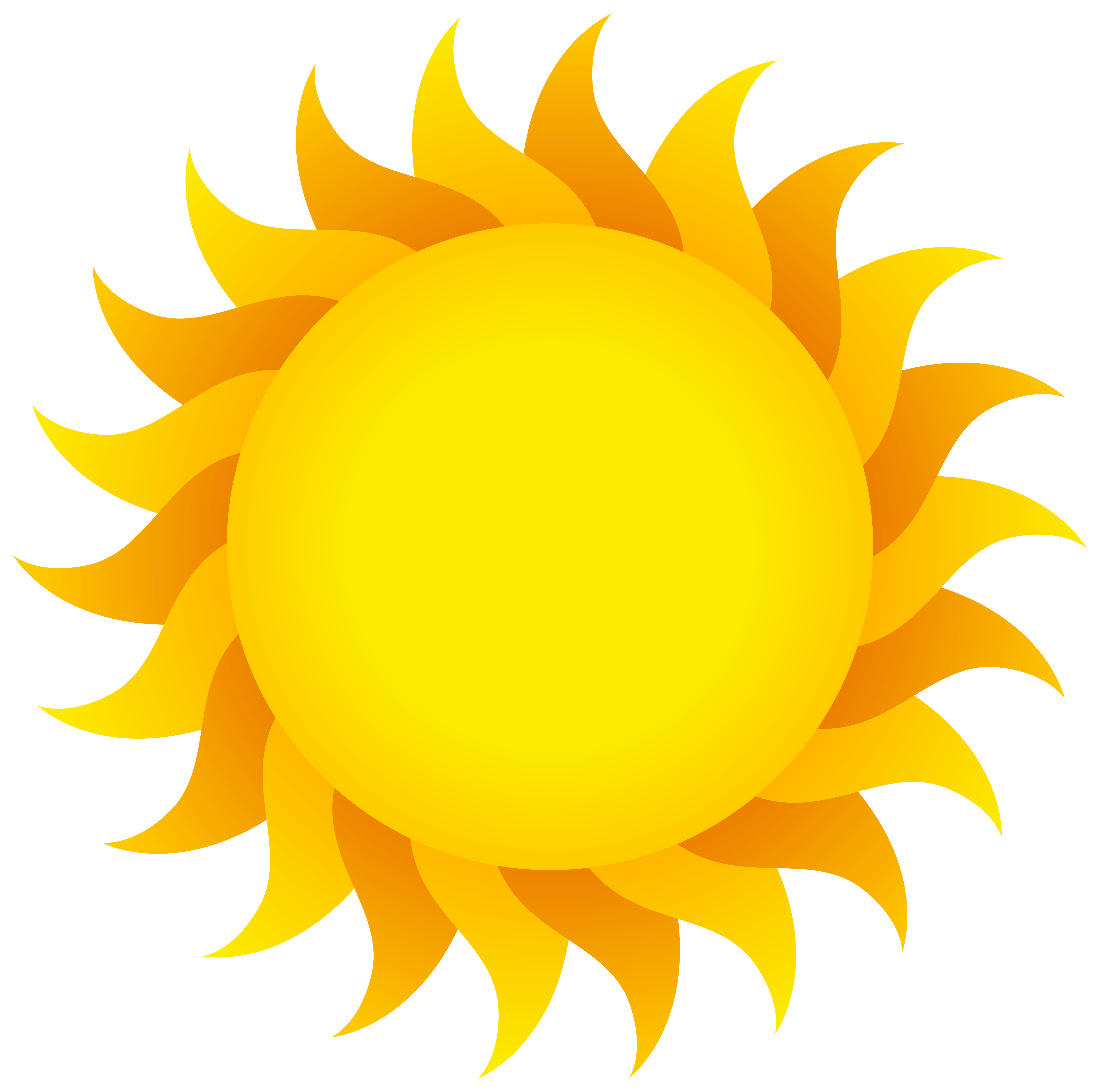 Sun Emoji PNG Isolated File