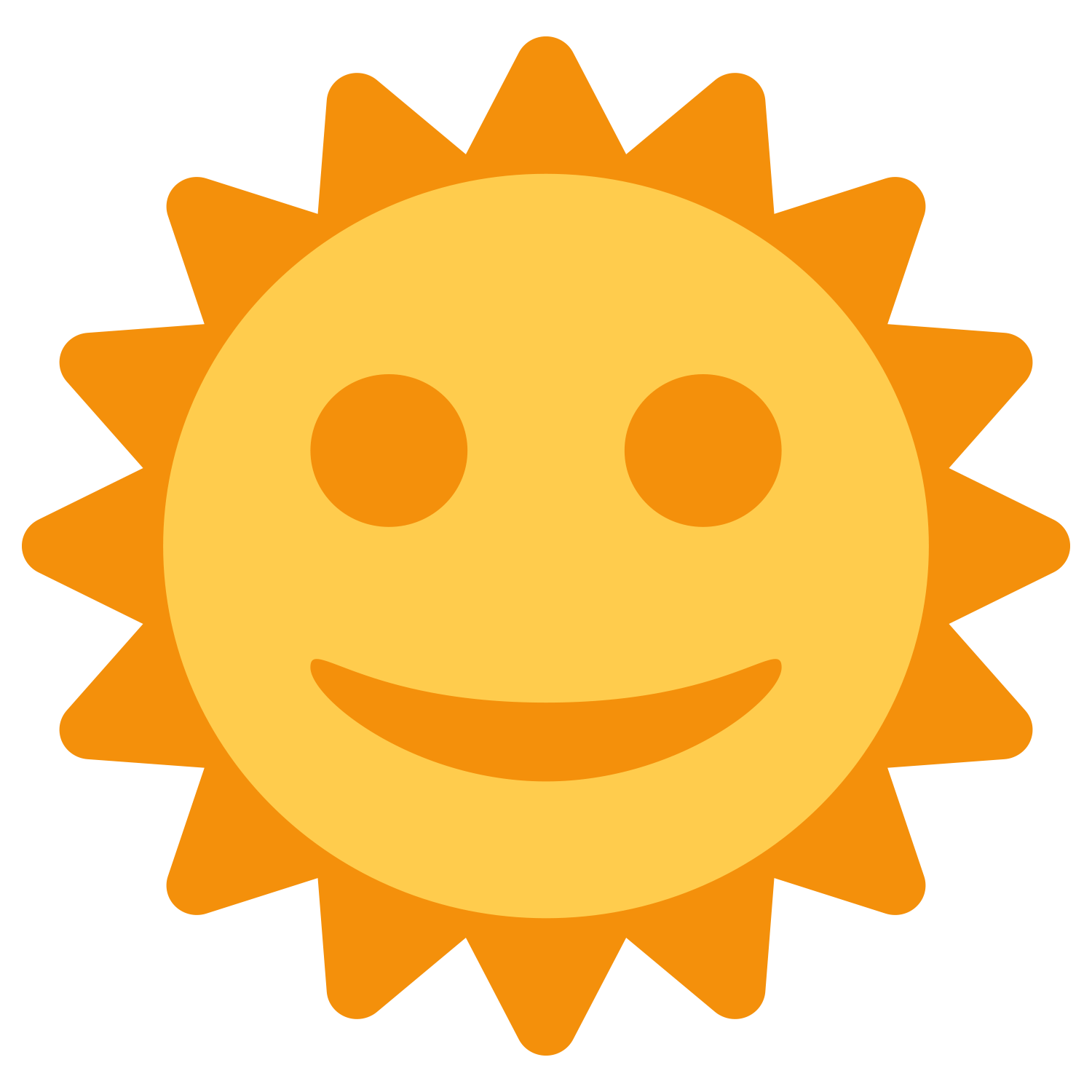 Sun Emoji PNG Photo