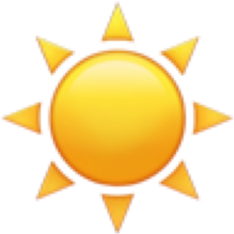 Sun Emoji PNG Pic
