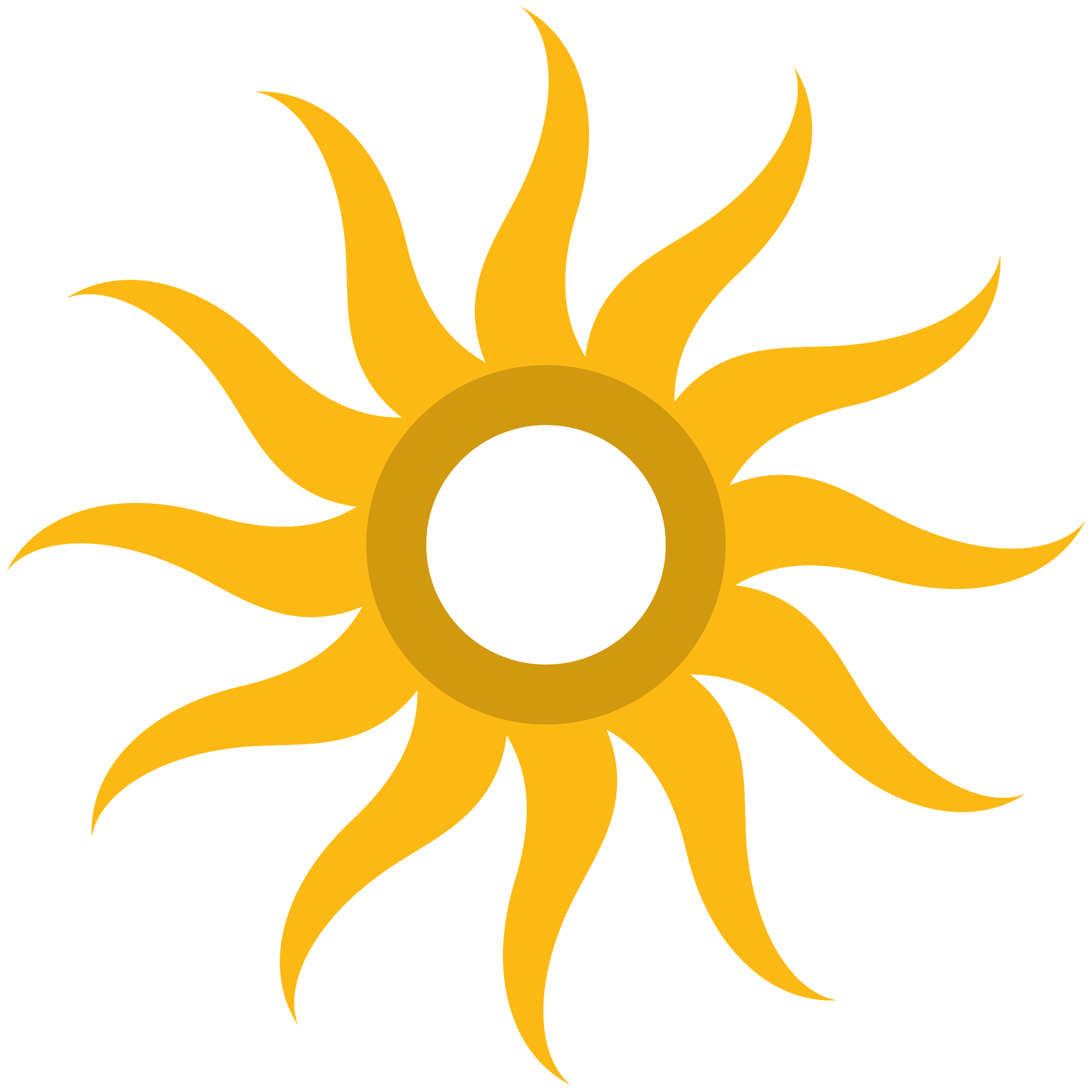 Sun Logo PNG Isolated File