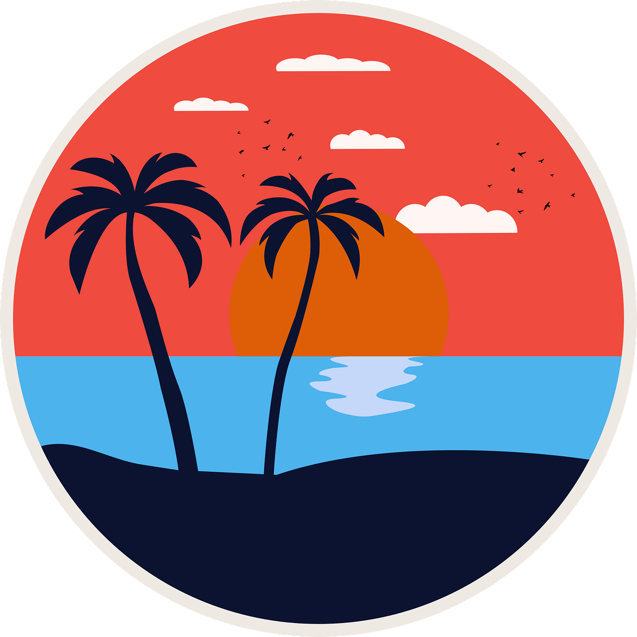 Sunset Logo PNG Pic
