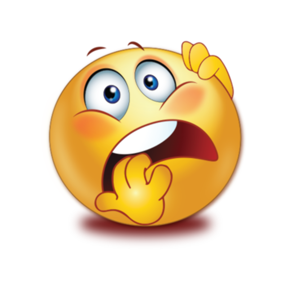 Surprised Emoji PNG Photo