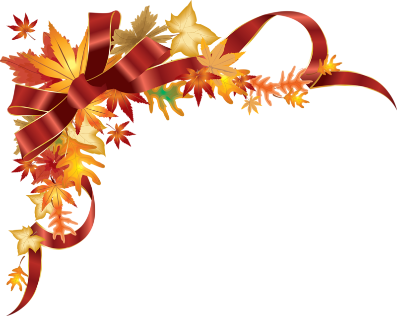 Thanksgiving Frame PNG Isolated File