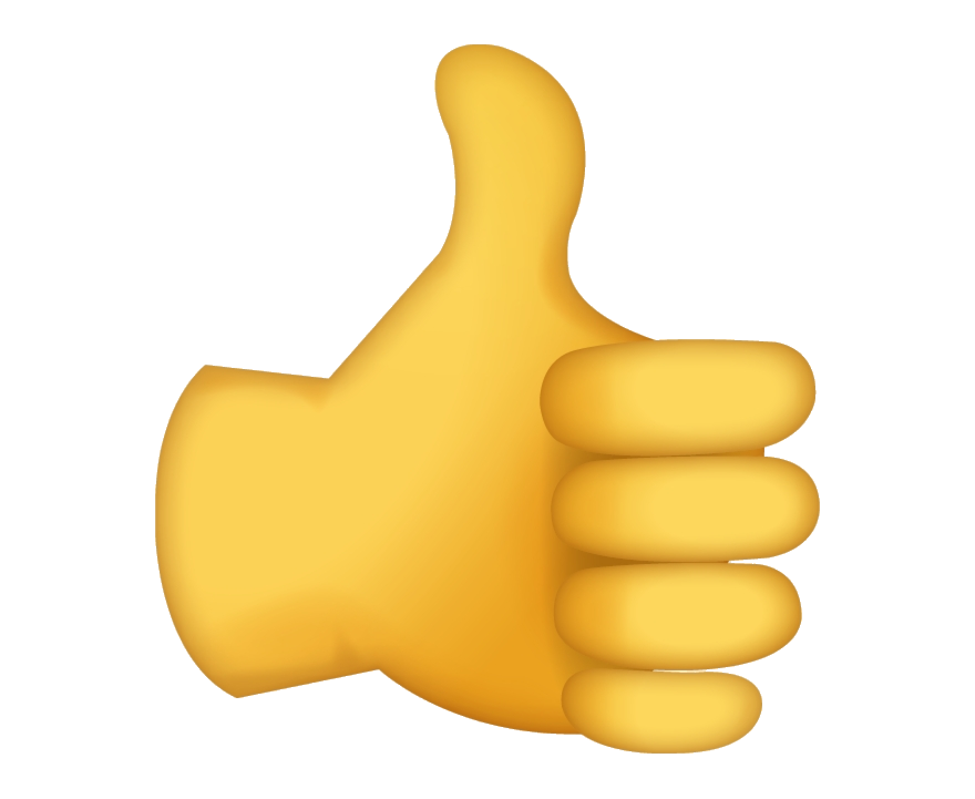 Thumbs Up Emoji PNG Photos