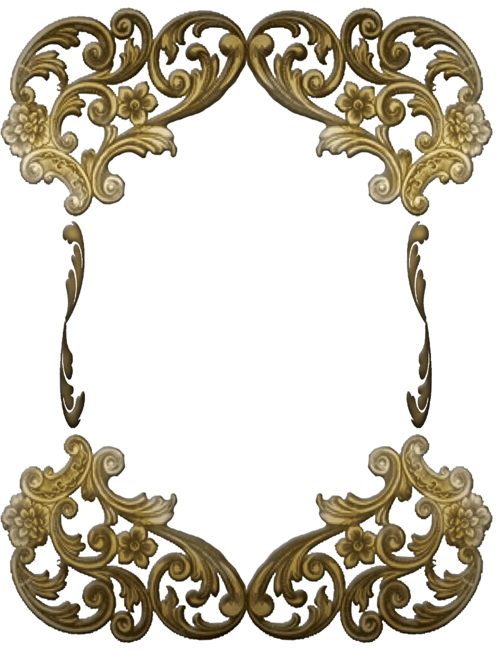 Victorian Frame PNG Isolated HD