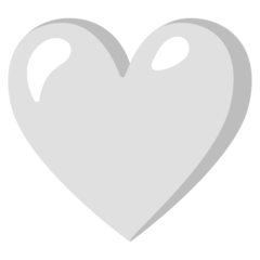 White Heart Emoji PNG File