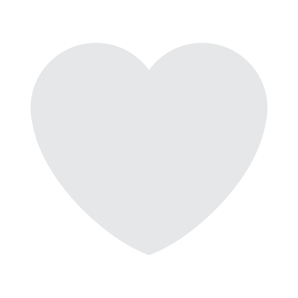 White Heart Emoji PNG Image