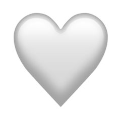 White Heart Emoji PNG