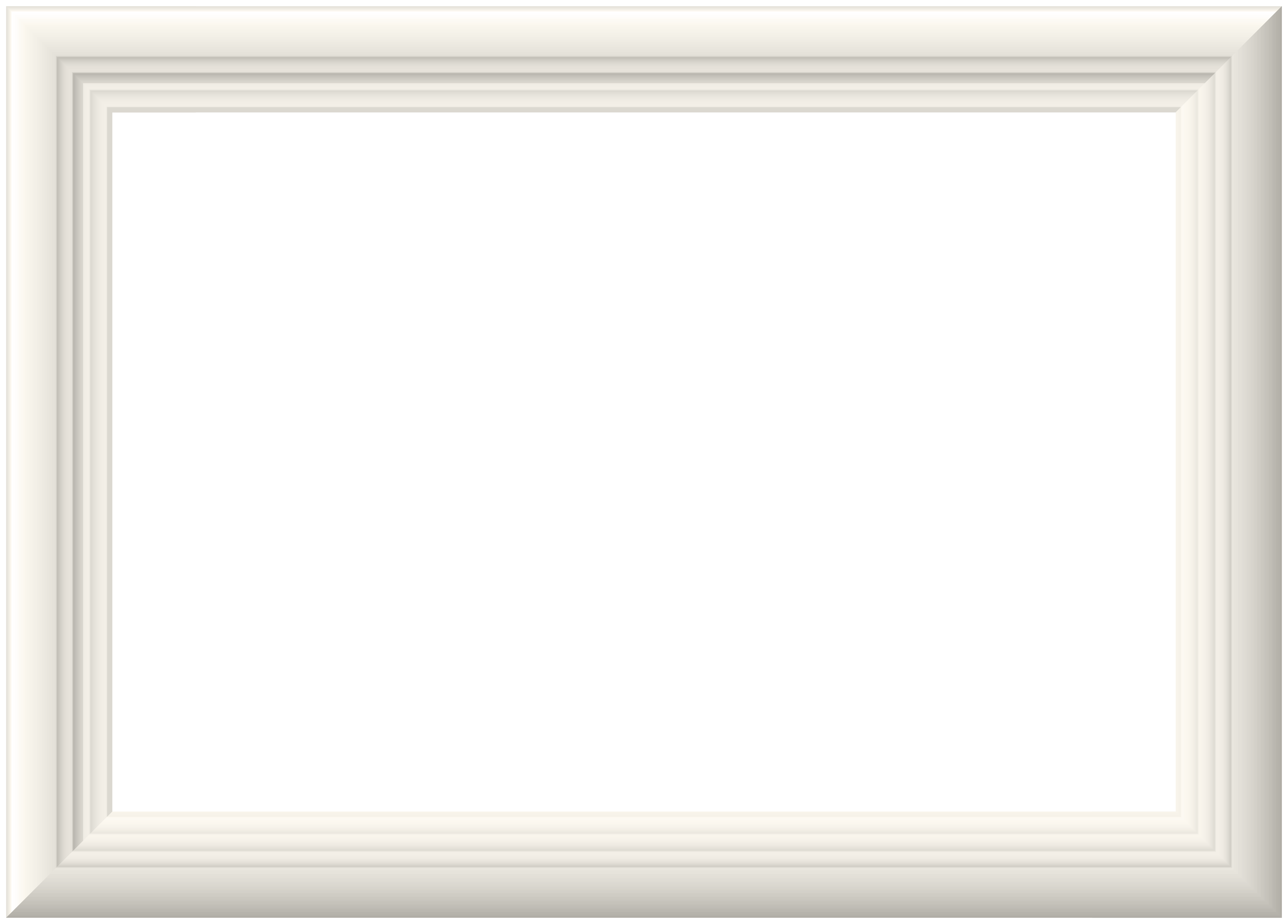 White Picture Frame PNG File