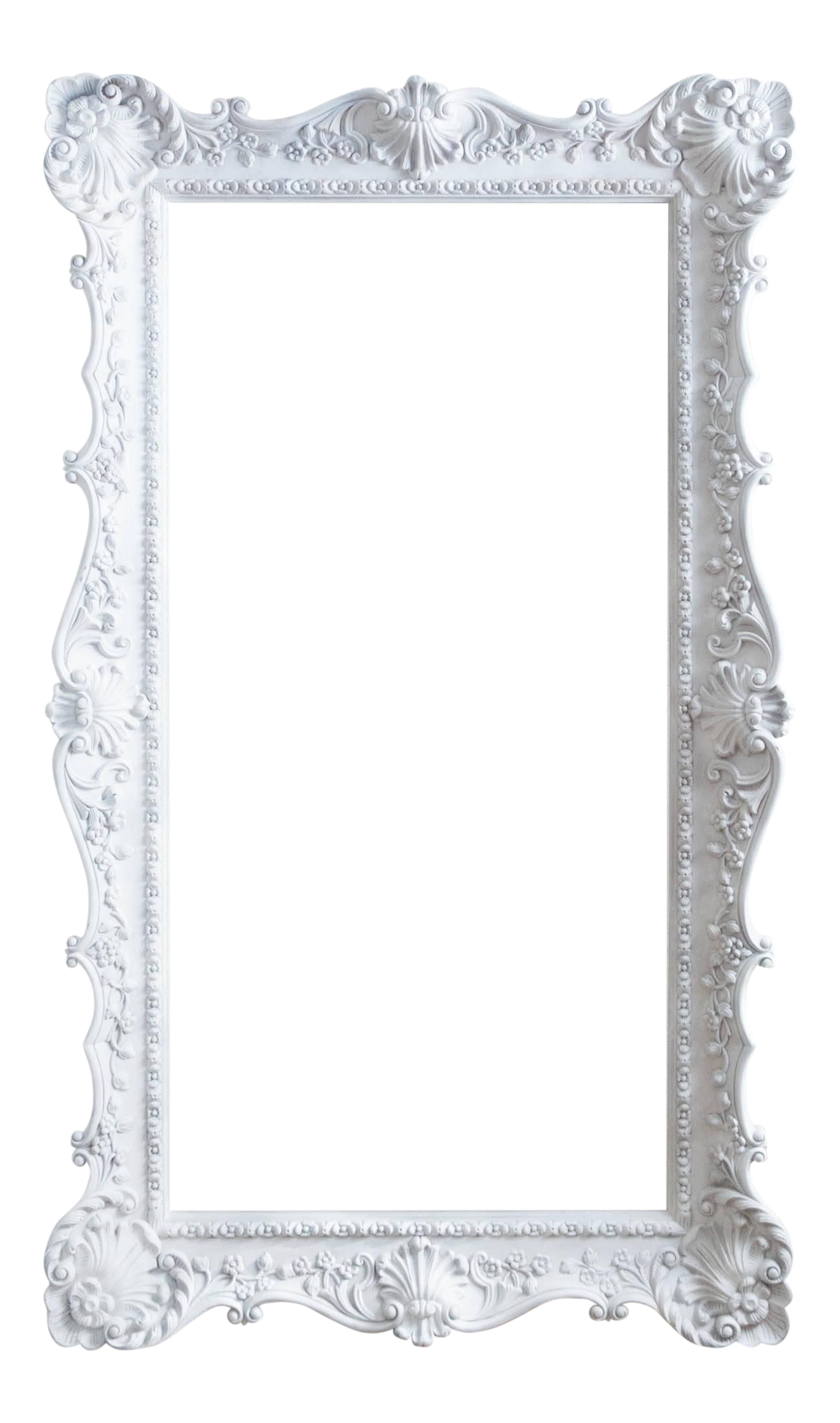 White Picture Frame PNG Isolated HD