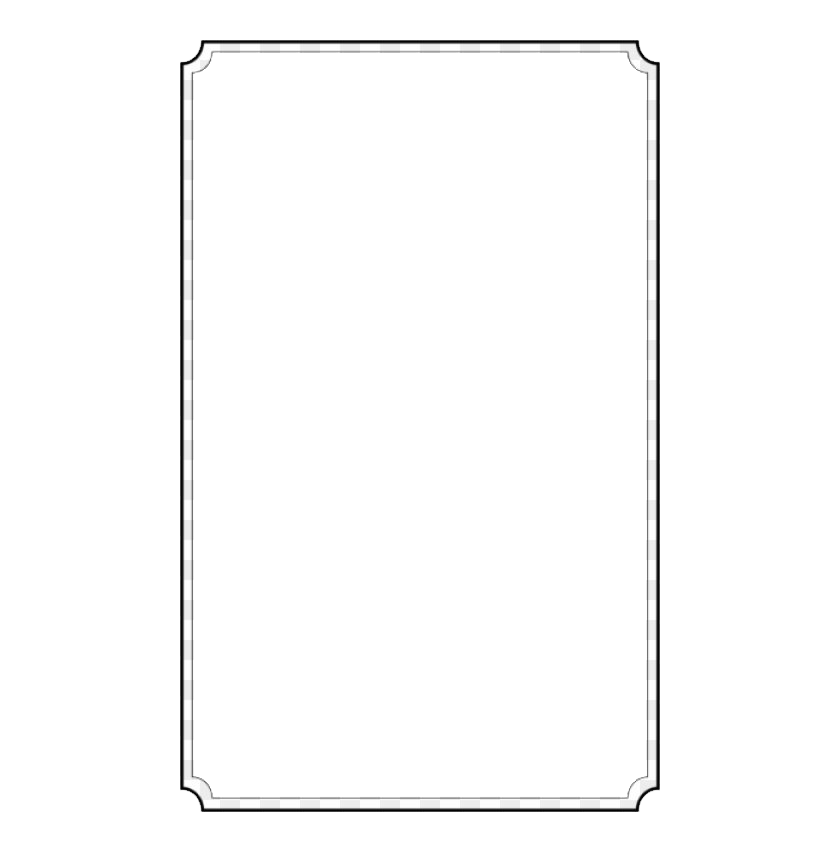 White Picture Frame PNG Pic