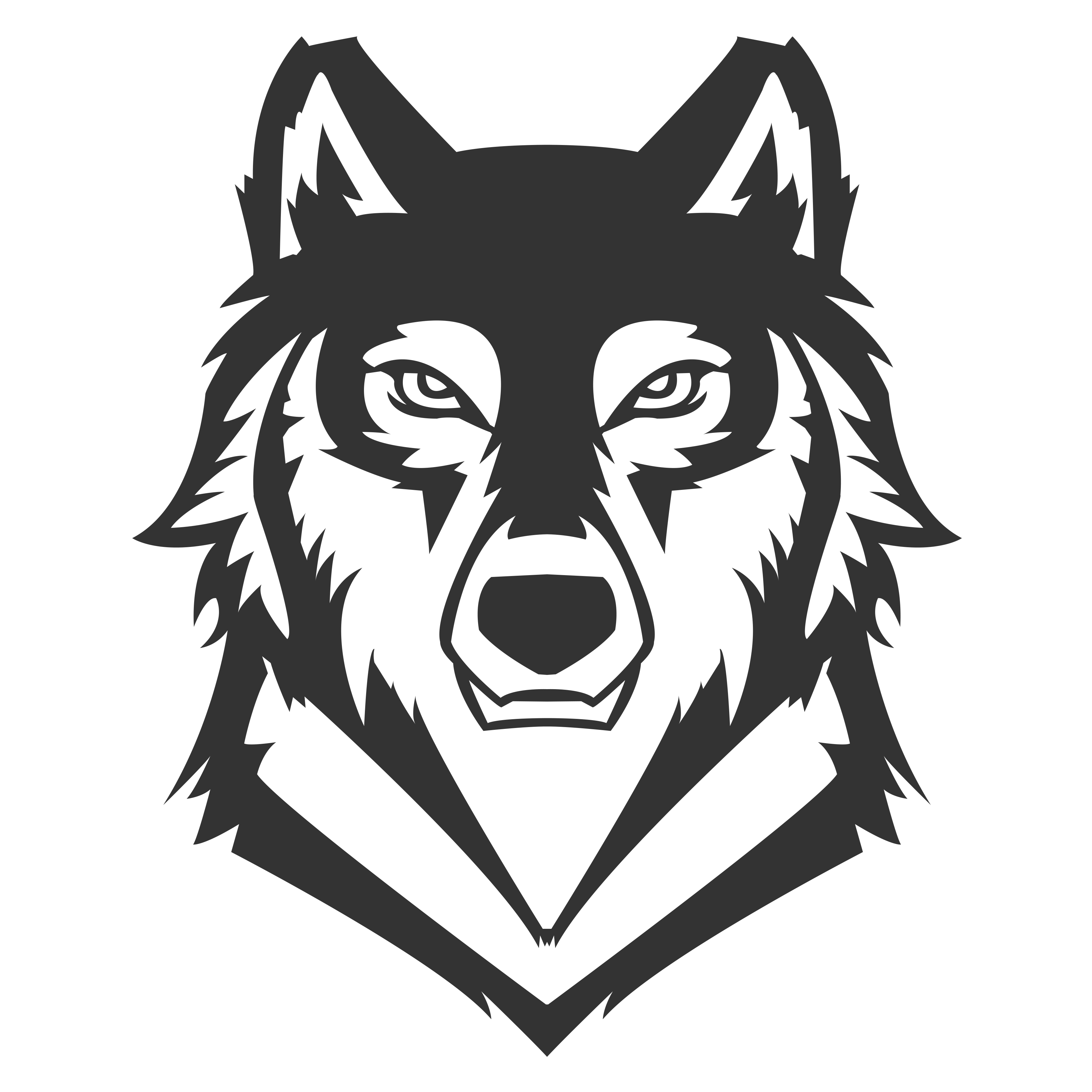 Wolf Logo PNG Clipart