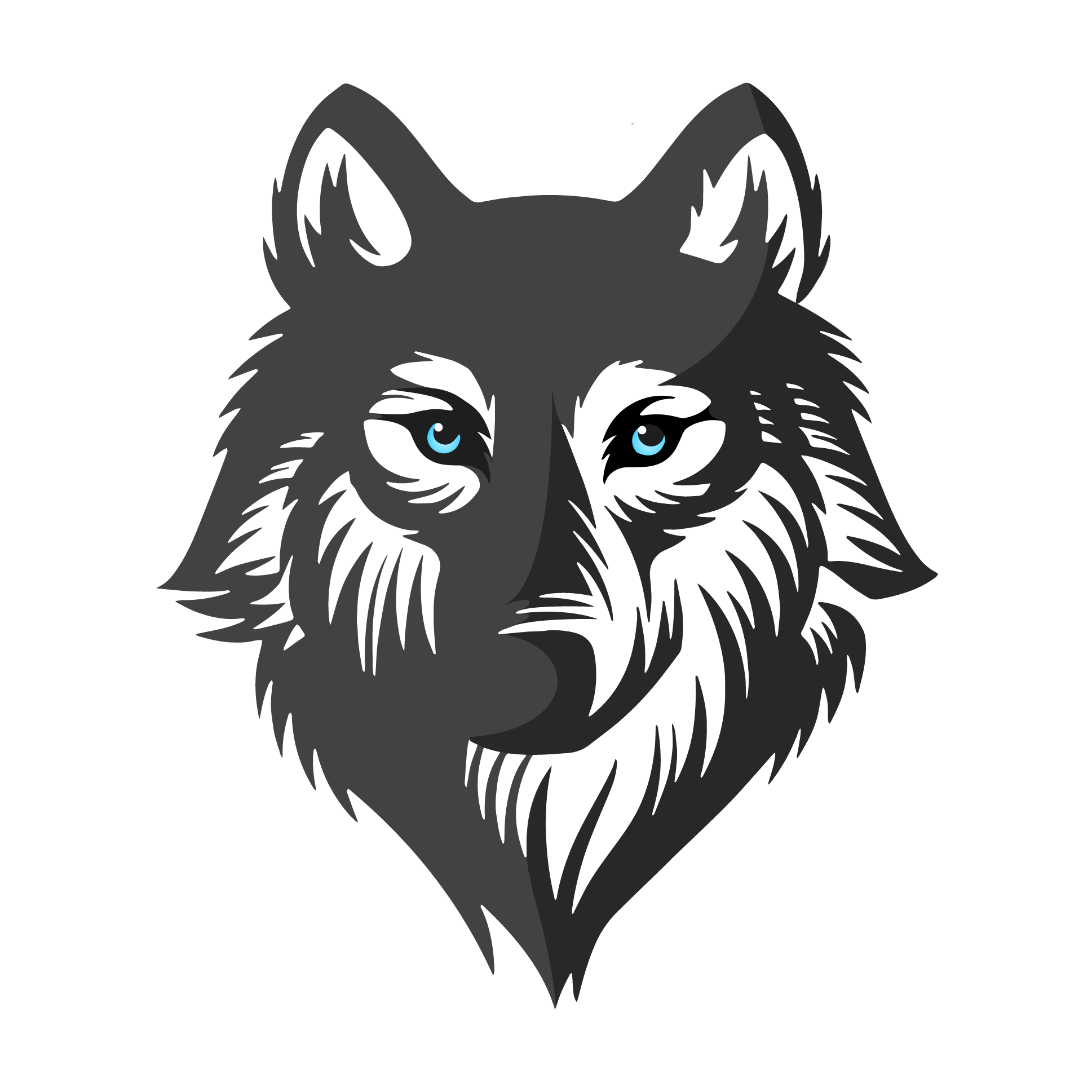 Wolf Logo PNG Isolated HD