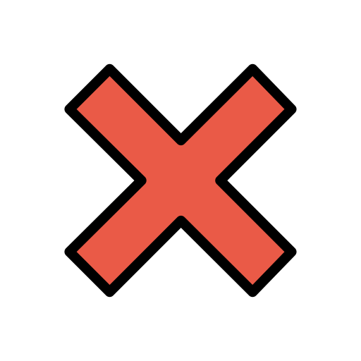 X Emoji PNG File