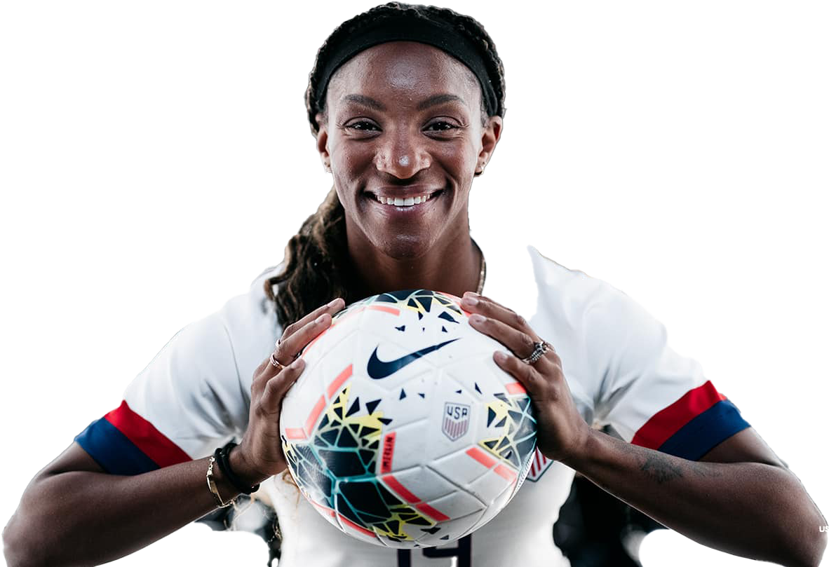 Crystal Dunn PNG Isolated File