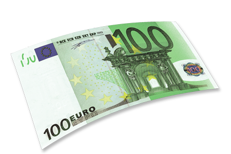 100 Euro Bill PNG Clipart