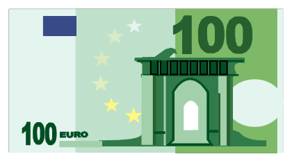 FILO DE 100 EURO BILL PNG
