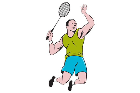 Badminton Player PNG Image