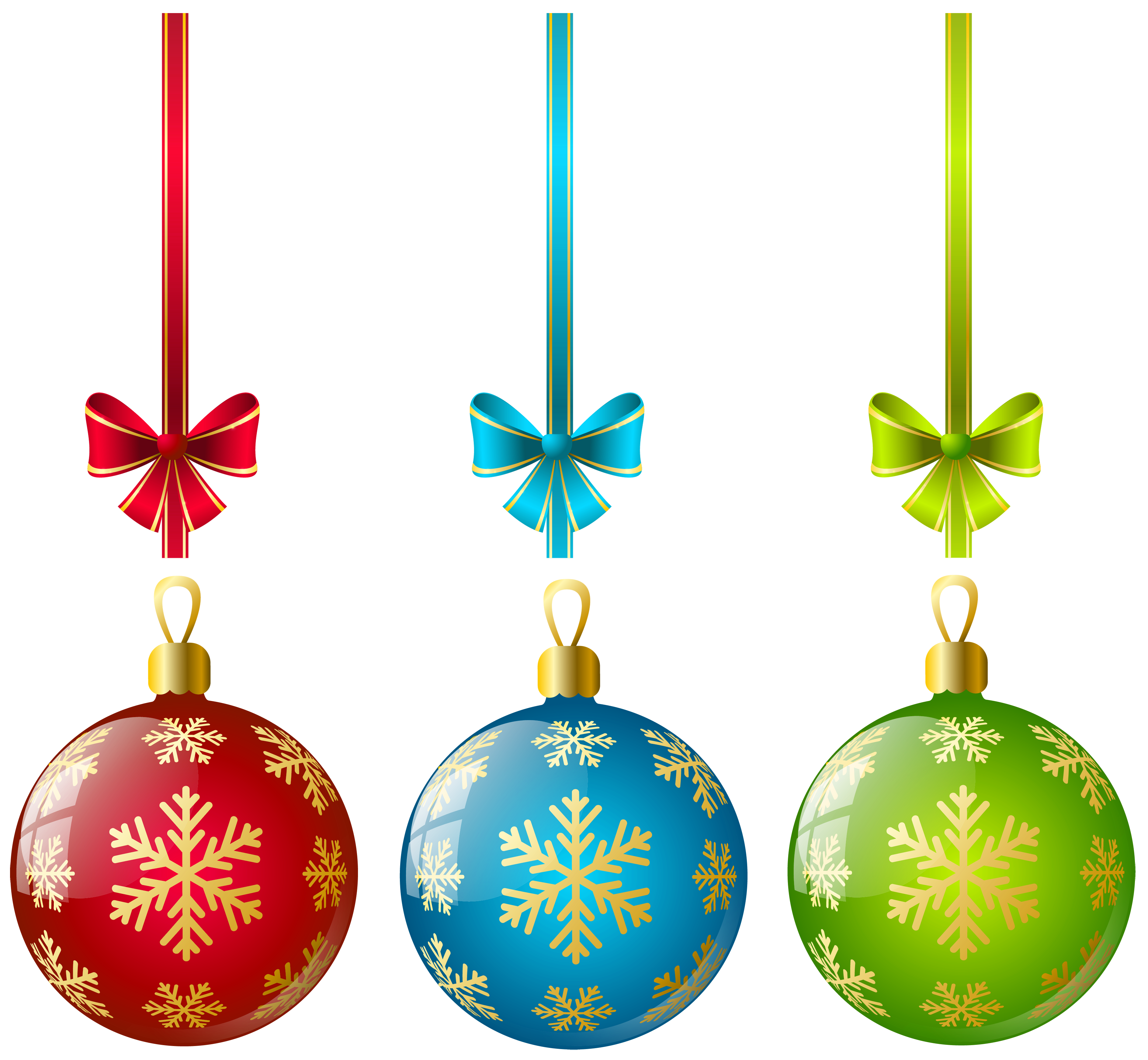 Christmas Ornaments PNG File