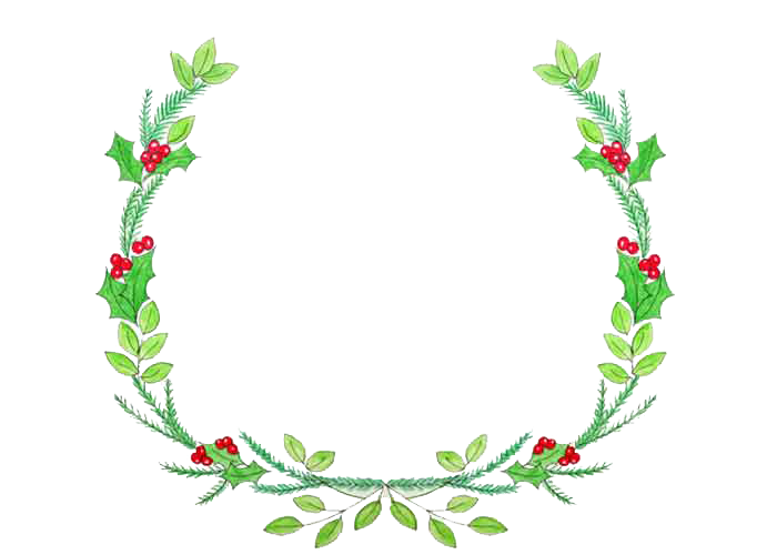 Christmas Wreath PNG Transparent Image
