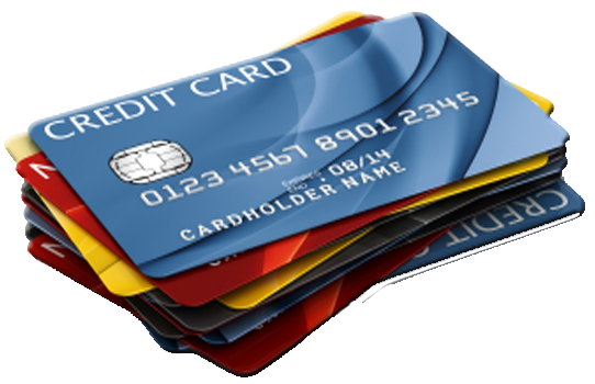 Latar belakang kartu kredit Transparan
