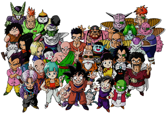 Dragon Ball Z Characters PNG Image