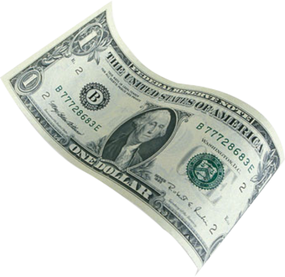 Flying Dollars PNG Clipart