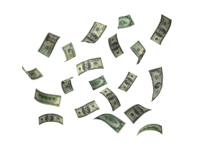 Flying Dollars PNG Pic