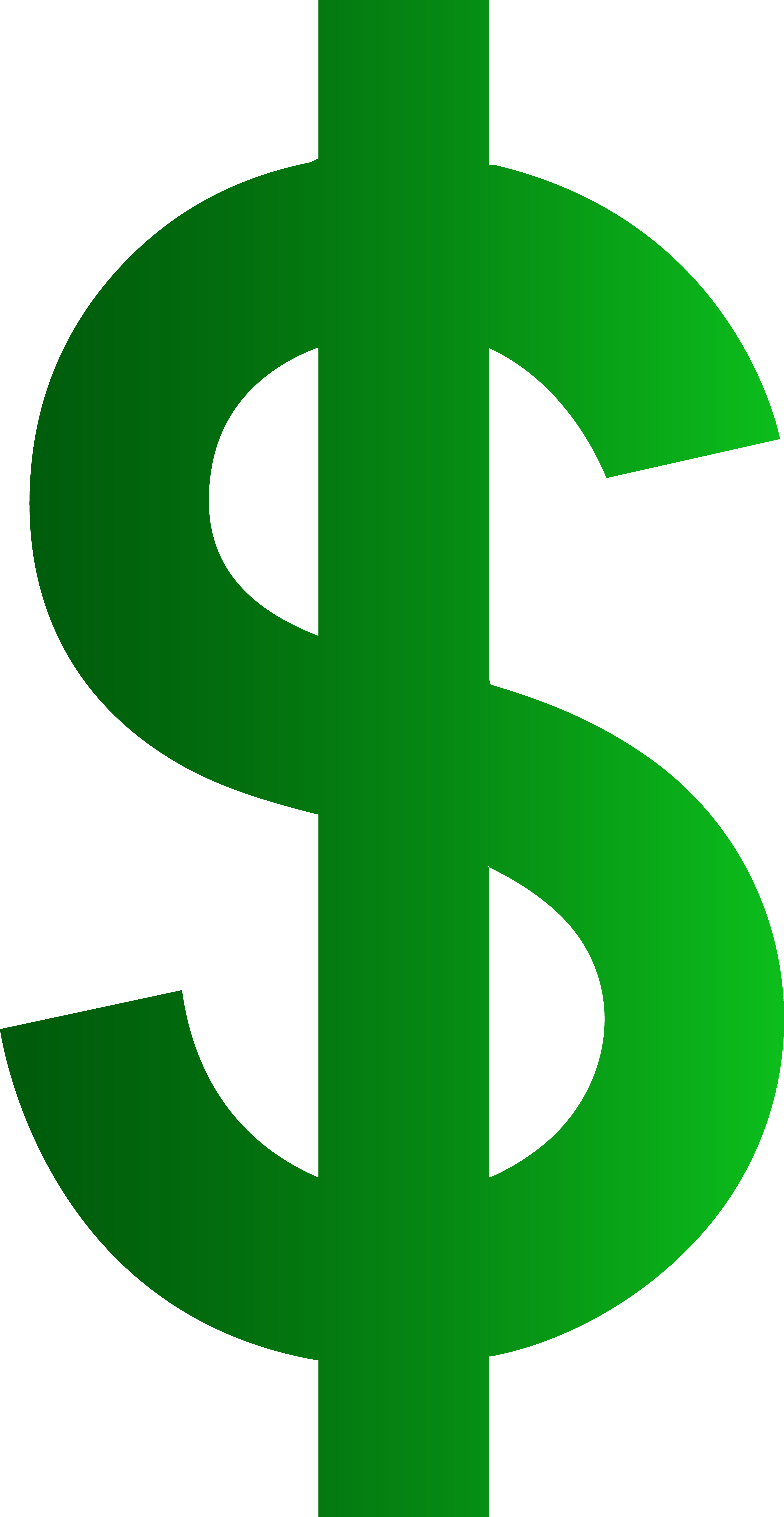 Simbol Dolar Hijau PNG Gambar