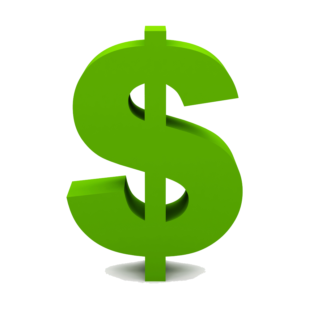 Green Dollar Symbol PNG Picture