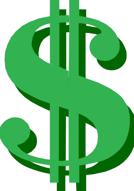 Yeşil dolar sembolü PNG şeffaf görüntü