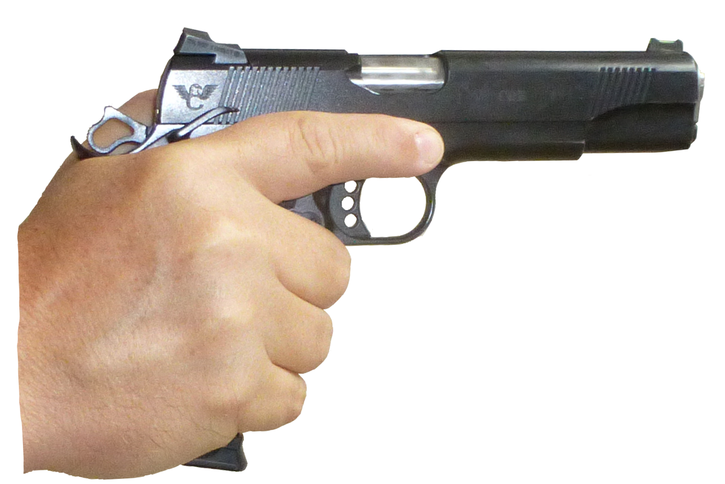 Gun In Hand PNG Image