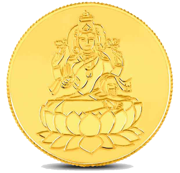 Lakshmi Png Transparent de pièces dor