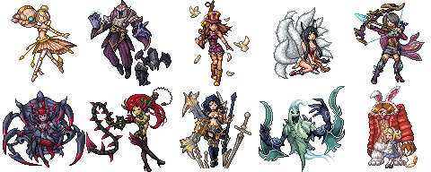 League of Legends Characters PNG File