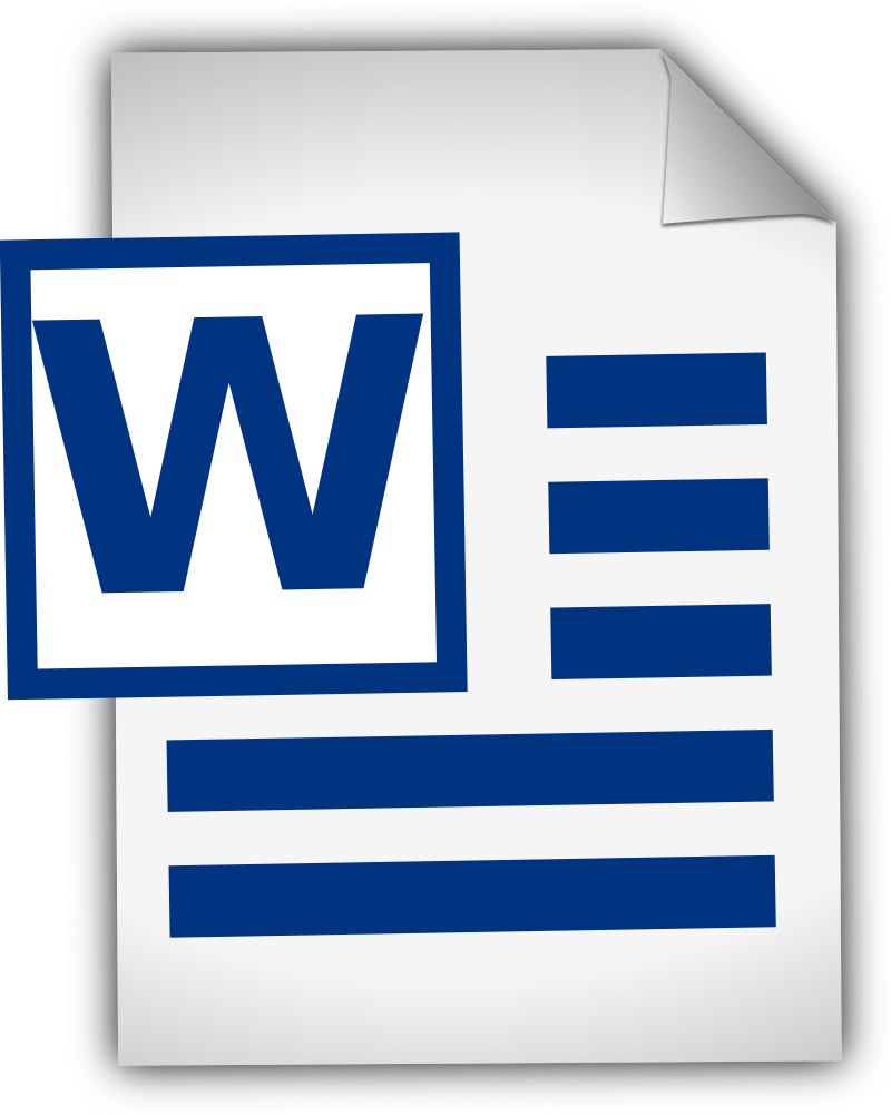 MS Word PNG Photos