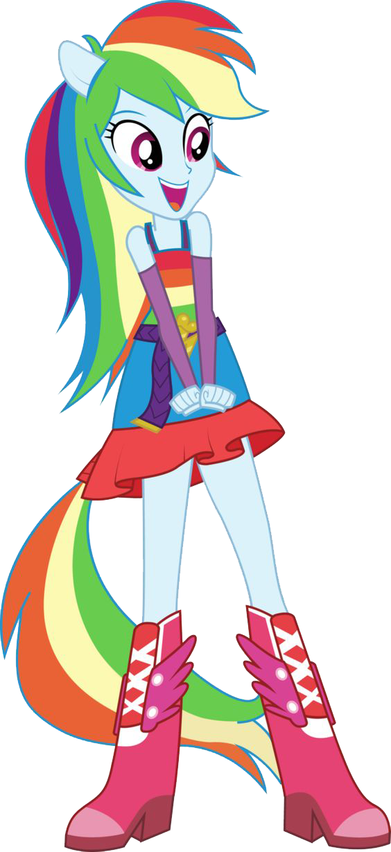 Rainbow Dash Equestria Girls PNG File