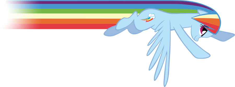 Rainbow Dash Flying PNG Clipart