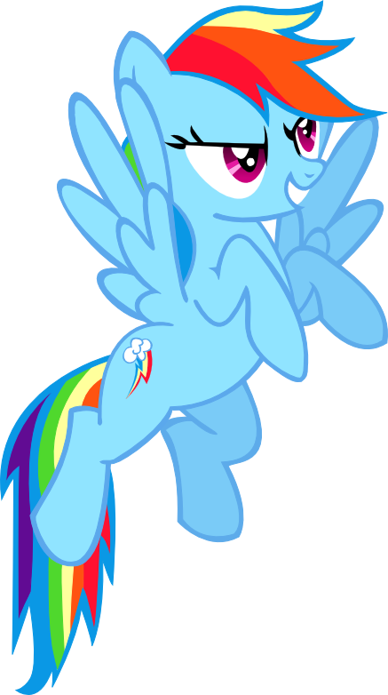 Rainbow Dash Flying Transparent PNG