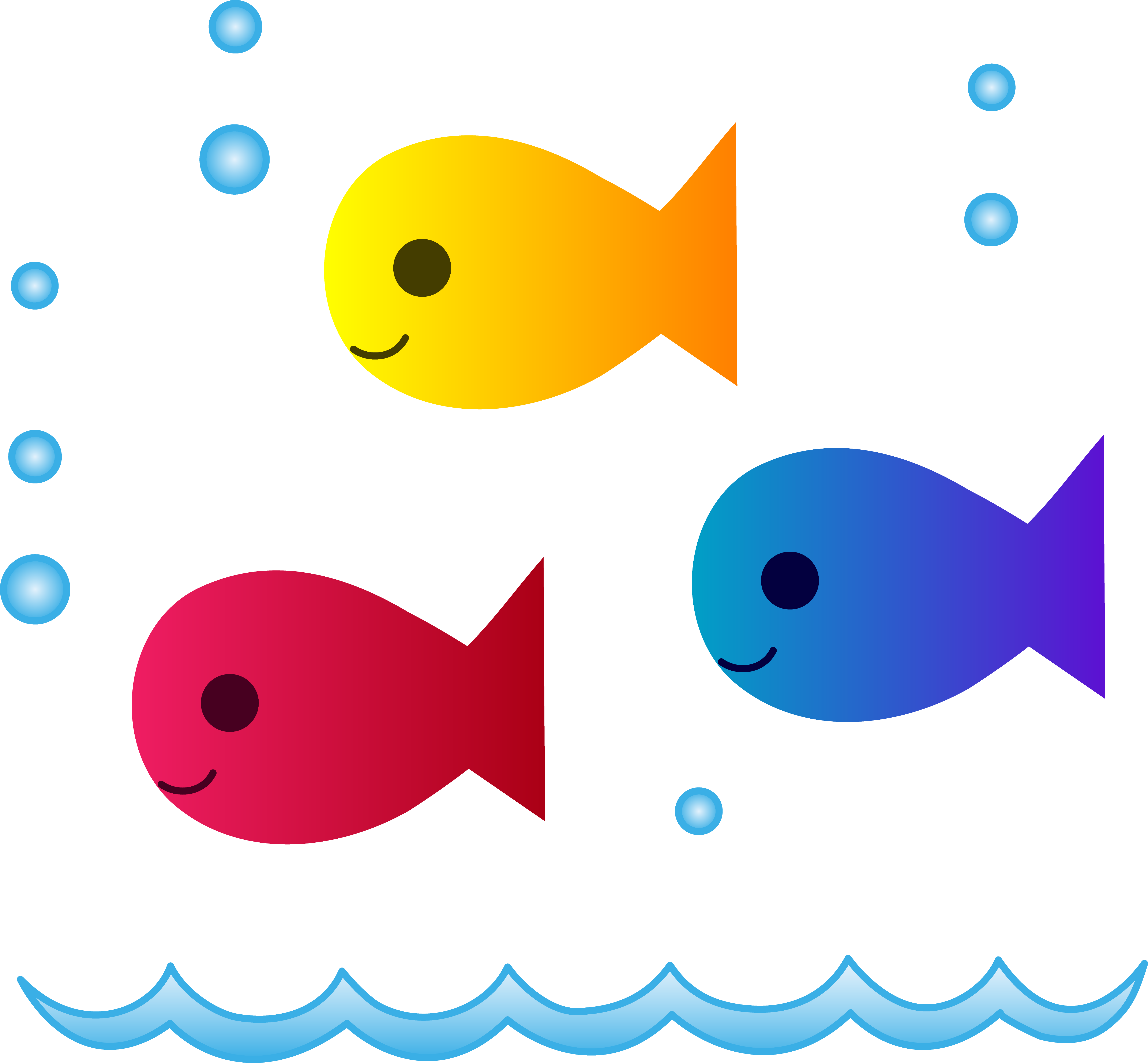 School of Fish PNG Clipart