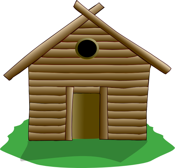 Wooden Bahay PNG Clipart