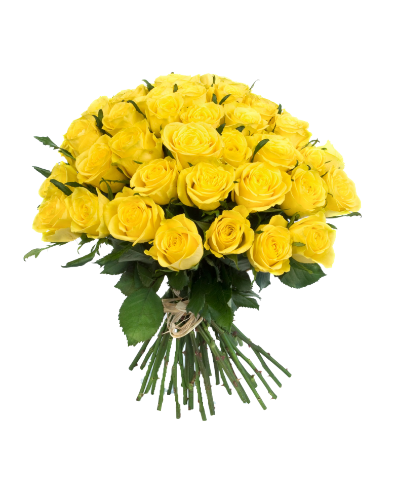 Bouquet de fleurs jaunes Transparent PNG
