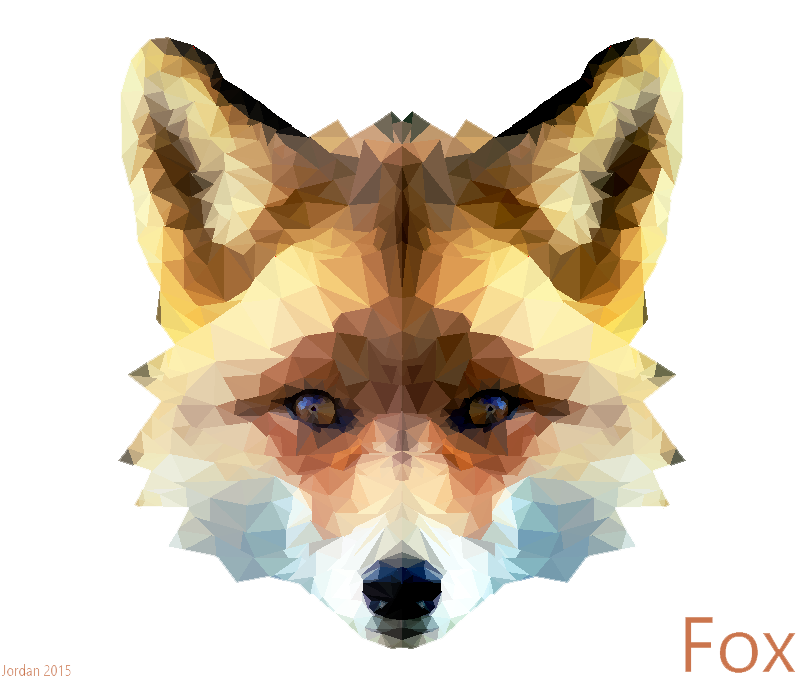 Artistic Fox Transparent Background