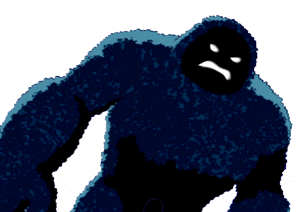 Biru monster PNG Pic