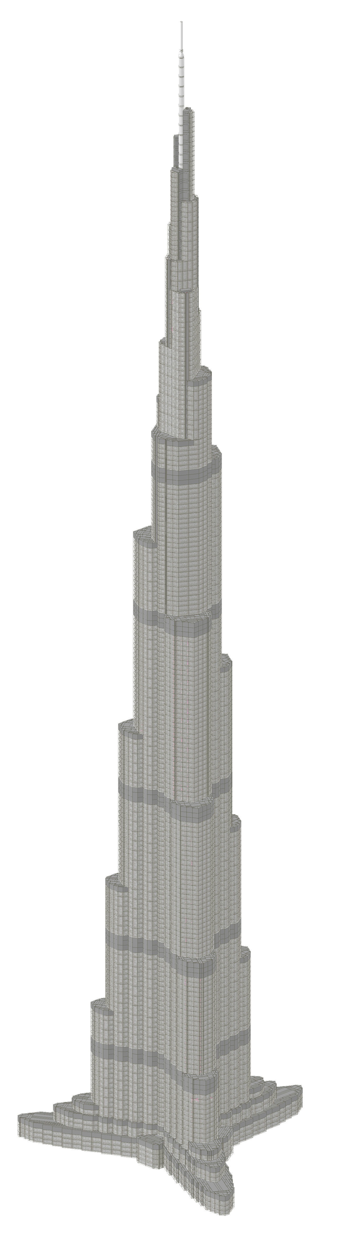 พื้นหลังโปร่งใส Burj Khalifa