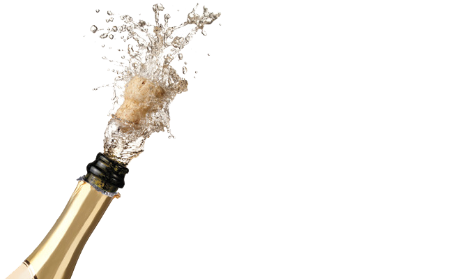 Champagne Popping PNG File