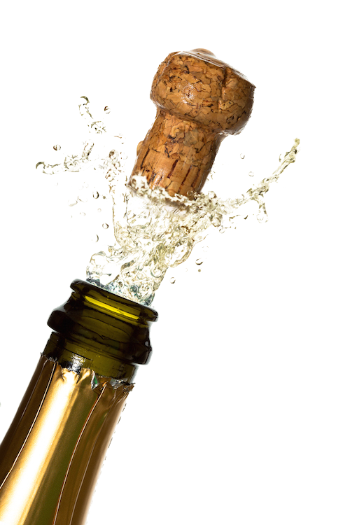 Champagne Popping PNG Photo