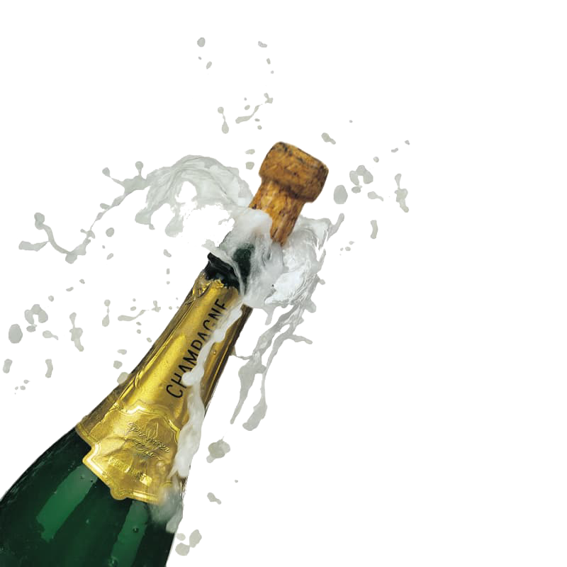 Champagne Popping PNG Transparent Picture
