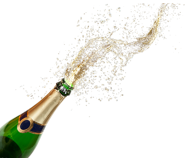 Champagne Popping Transparent PNG