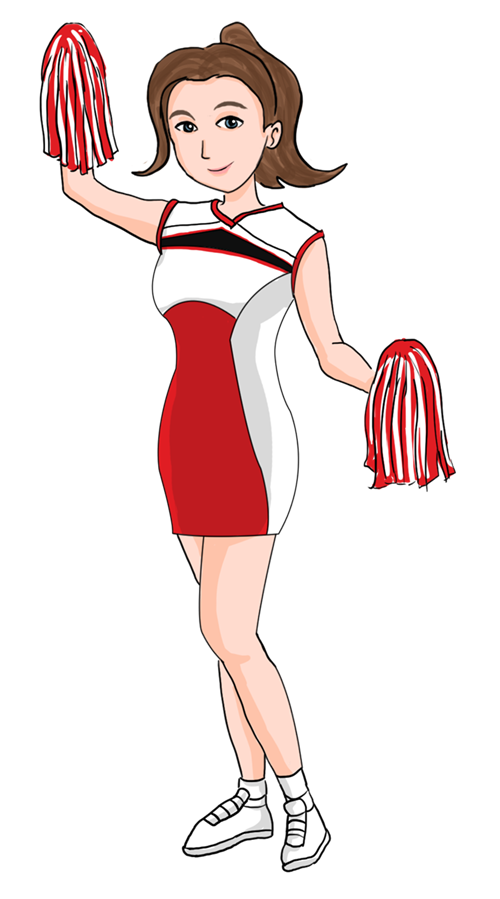 Cheerleader PNG Transparent Image